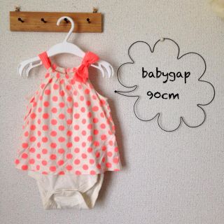 ベビーギャップ(babyGAP)のbabygapキャミ型ロンパース90cm(ロンパース)