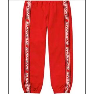 シュプリーム(Supreme)のsupreme  シュプリーム Text Rib Sweatpant M 赤(その他)