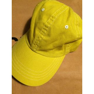 ピースマイナスワン(PEACEMINUSONE)のKAKASLOK NUBIAN CAP イエロー 新品 フリー(キャップ)