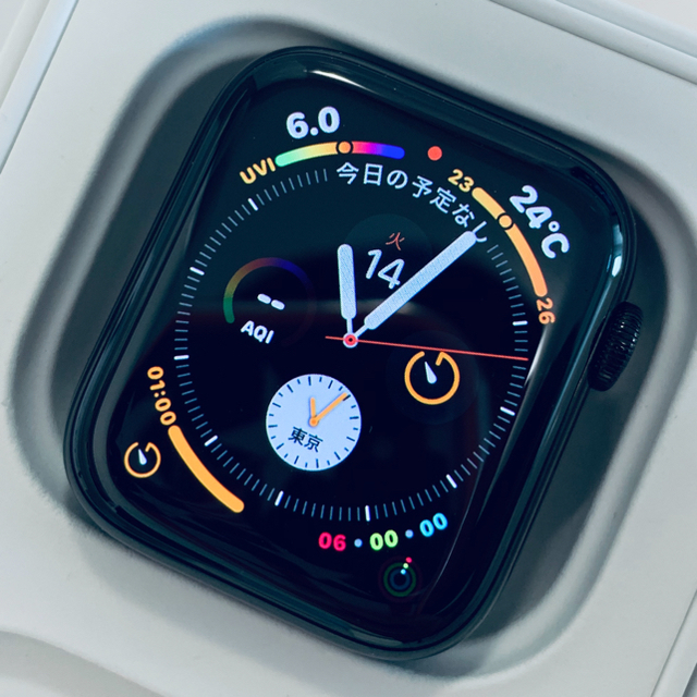 Apple Watch(アップルウォッチ)のApple Watch  4  44mm スペースブラック ステンレス　スポーツ スマホ/家電/カメラのスマホ/家電/カメラ その他(その他)の商品写真