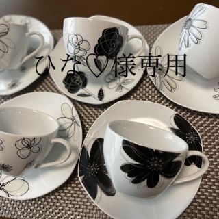 ユーピーレノマ(U.P renoma)の☆レノマ　renoma  コーヒーカップ＆ソーサー５客(グラス/カップ)