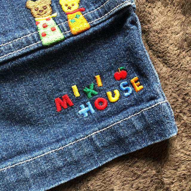 mikihouse(ミキハウス)のプーディ様 ミキハウス♡110 デニムハーパン キッズ/ベビー/マタニティのキッズ服男の子用(90cm~)(パンツ/スパッツ)の商品写真