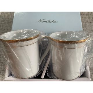 ノリタケ(Noritake)のNoritake ハンプシャーゴールド マグカップペア(グラス/カップ)