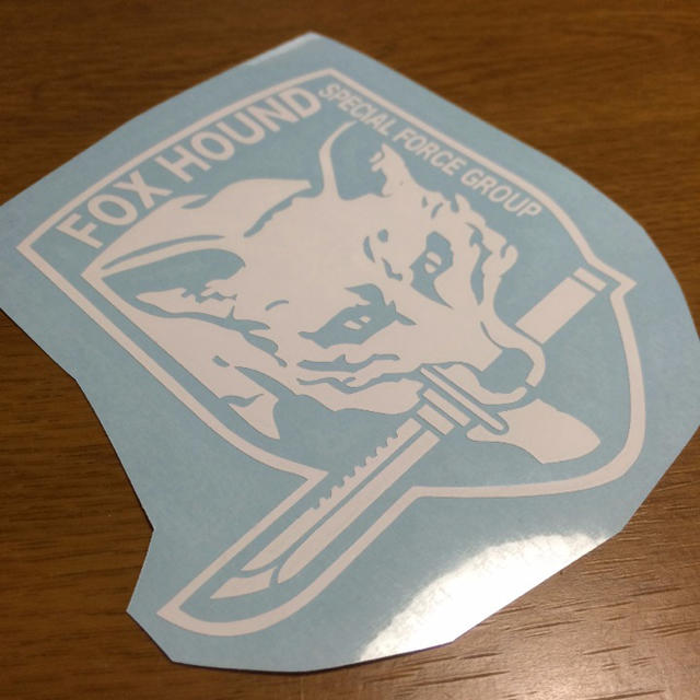 キツネ ステッカー作成 10センチ メタルギア Fox Hound 部隊章の通販 By きま子 S Shop ラクマ