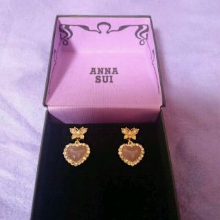 アナスイ(ANNA SUI)のアナスイ ピアス ピンク ゴールド 蝶(ピアス)