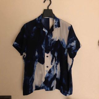 Issey miyake men 17ss 染め　オープンカラーシャツ