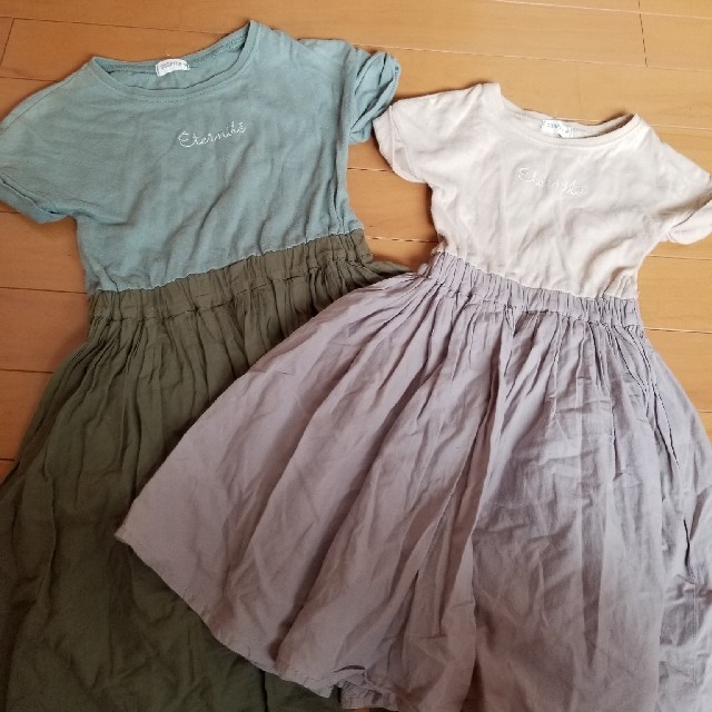 姉妹コーデ　ワンピース キッズ/ベビー/マタニティのキッズ服女の子用(90cm~)(ワンピース)の商品写真