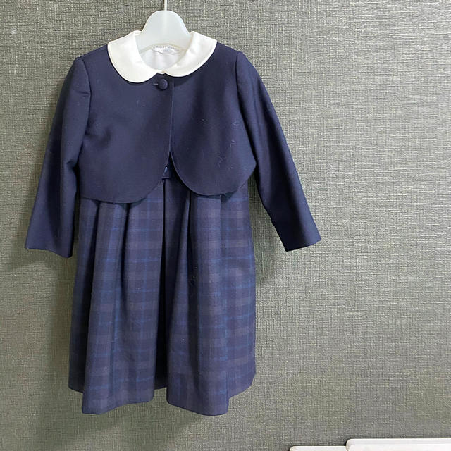 オンラインストア売り出し 小学校受験 半袖ワンピース1着、ボレロ2点