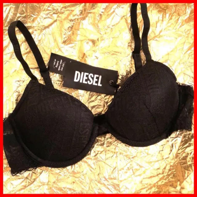 DIESEL(ディーゼル)のディーゼル★レースブラジャー★DIESEL★エメフィールZARA系 下着B70黒 レディースの下着/アンダーウェア(ブラ)の商品写真