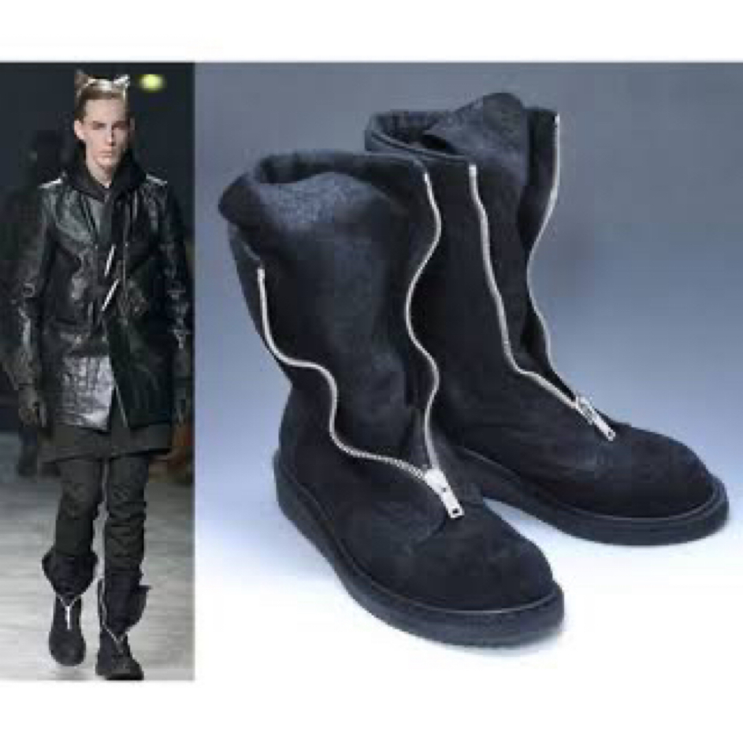 Rick Owens - RICK OWENS zip センタージップ ブーツ リック Rick Owens - RICK OWENS zip センタージップ ブーツ リック
