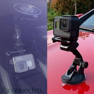 【新品】GoPro 車両用 超強力吸盤マウントホルダースタンド(その他)