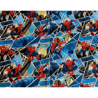 マーベル(MARVEL)の★アメリカ★ 生地　❤︎スパイダーマン❤︎ 62x108(生地/糸)