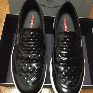 プラダ(PRADA)の美品✨プラダ スリッポン スニーカー(スリッポン/モカシン)