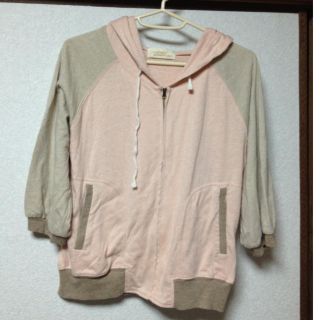 ダブルクローゼット(w closet)のw closet 配色パーカー(パーカー)