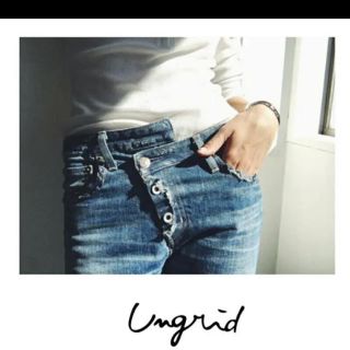 アングリッド(Ungrid)のお値下げ　アングリッド  リメイク　ペイズリー　クラッシュ　デニム(デニム/ジーンズ)