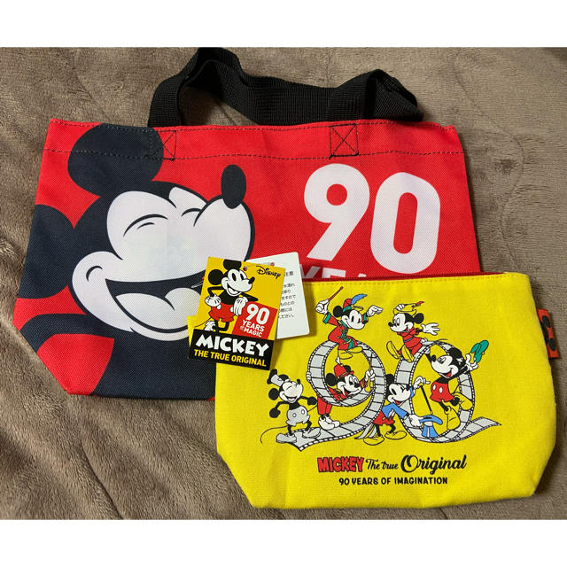 Disney(ディズニー)のミッキー  ポーチとミニトート エンタメ/ホビーのおもちゃ/ぬいぐるみ(キャラクターグッズ)の商品写真
