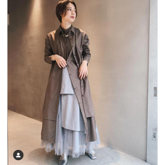 Ameri VINTAGE(アメリヴィンテージ)のAMERI UNDRESSED LAYERED SHIRT DRESS レディースのワンピース(ロングワンピース/マキシワンピース)の商品写真