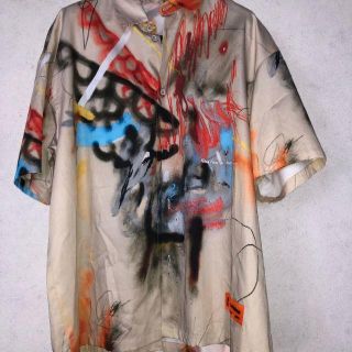 オフホワイト(OFF-WHITE)の本物　Heron Preston Baseball Shirt　米津　ヘロン(シャツ)