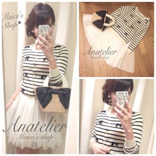 アナトリエ(anatelier)の美品♡anatelierリボンカーデ(カーディガン)