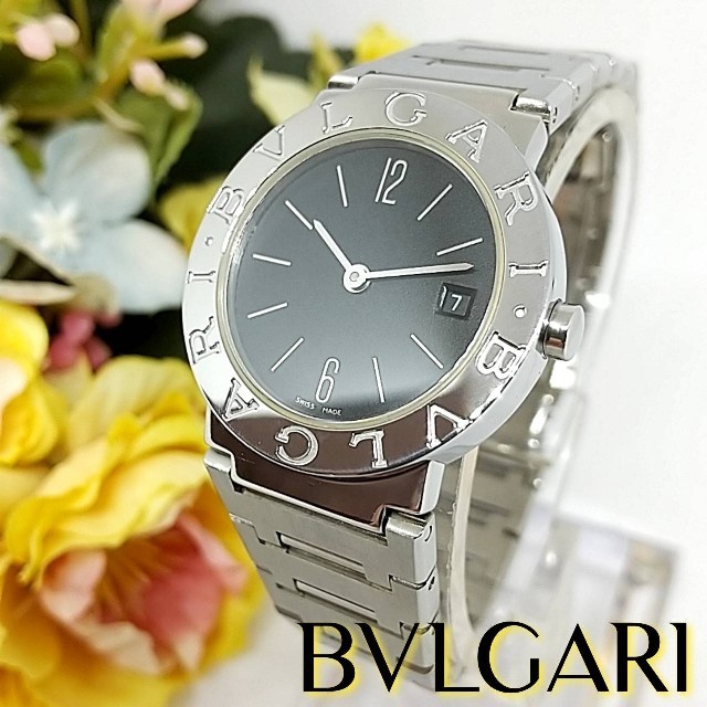 極美品 ブルガリ BB26SS 電池交換 ポリッシュ済 レディース 腕時計