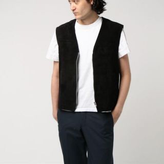 ALLEGE - ALLEGE / Suede Zip Vest 【定価9.9万】の通販|ラクマ