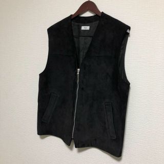 ALLEGE / Suede Zip Vest 『定価9.9万』 - agence-immobiliere