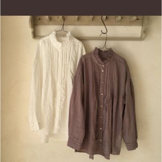 ネストローブ(nest Robe)のnest robe/ リネンフリンジカラードレスシャツ(シャツ/ブラウス(長袖/七分))