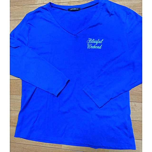 値下げ！ブルーTシャツ★ レディースのトップス(Tシャツ(長袖/七分))の商品写真