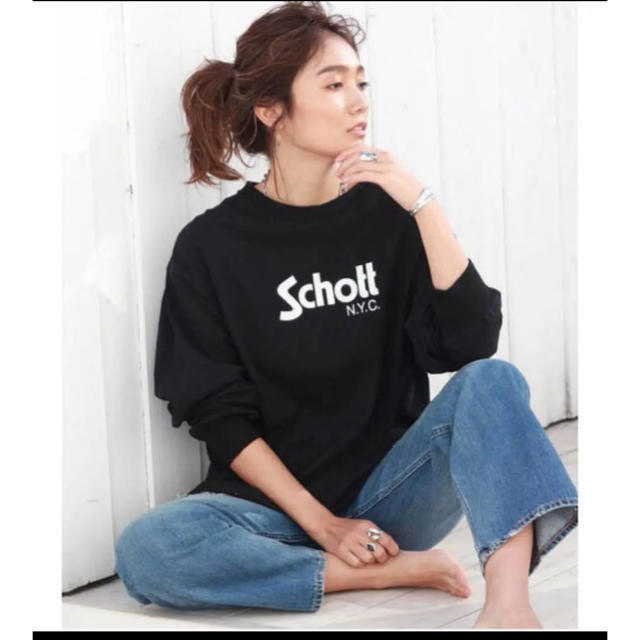 Ungrid(アングリッド)の完売品 ungrid schott アングリッド ショット 別注 レディースのトップス(Tシャツ(長袖/七分))の商品写真