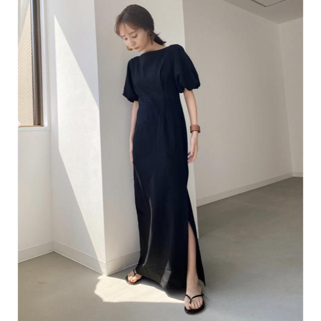 louren  puff sleeve onepiece