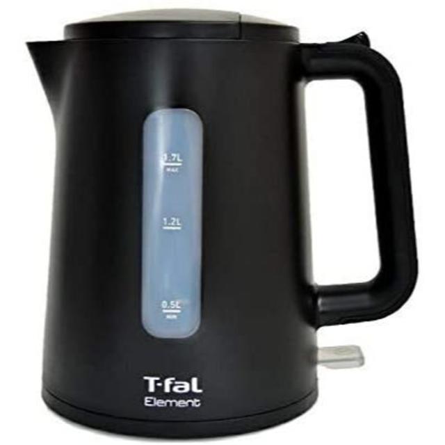 T-fal(ティファール)の大容量モデル1.7Ｌ T-fal ティファール 電気ケトル エレメント ブラック インテリア/住まい/日用品のキッチン/食器(その他)の商品写真