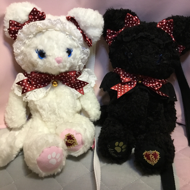 BABY,THE STARS SHINE BRIGHT - ねこくみゃポシェット黒×エンジ BABY,THE STARS SHINE BRIGHT - ねこくみゃポシェット黒×エンジ