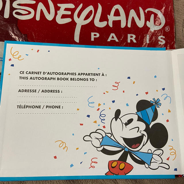 Disney ディズニーランドパリ ミッキー90周年限定サイン帳の通販 By ジロウ S Shop ディズニーならラクマ