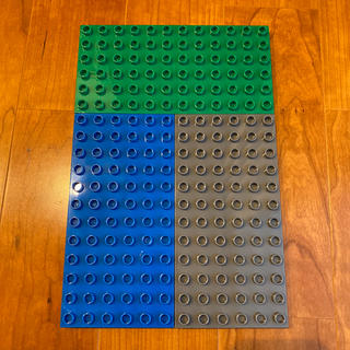 レゴ(Lego)の新品　ベーシックカラー　3色3枚セット　LEGOデュプロ　基礎板　互換品(積み木/ブロック)