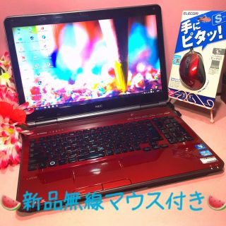 エヌイーシー(NEC)の激かわi3美音ヤマハレッド❤️ブルーレイ/オフィス/無線❤️320G/4GB❤️(ノートPC)