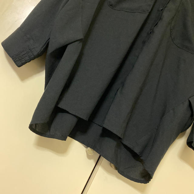 AZUL by moussy(アズールバイマウジー)の美品！AZUL ノーカラーシャツ レディースのトップス(シャツ/ブラウス(長袖/七分))の商品写真