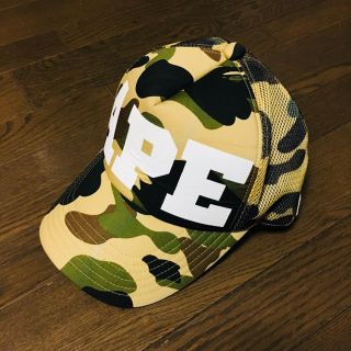 アベイシングエイプ(A BATHING APE)のBAPE camo cap エイプ カモ キャップ(キャップ)