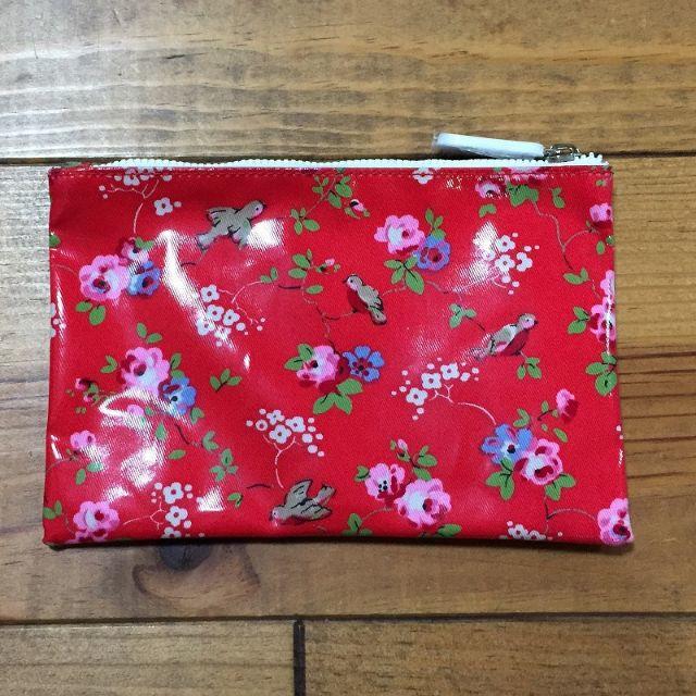 Cath Kidston(キャスキッドソン)の新品 キャスキッドソン ジップパース バードレッド レディースのファッション小物(ポーチ)の商品写真