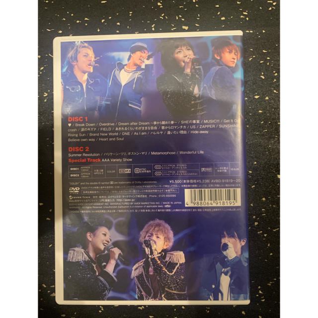 AAA(トリプルエー)のAAA　Heart　to　■　TOUR　2010 DVD エンタメ/ホビーのDVD/ブルーレイ(ミュージック)の商品写真