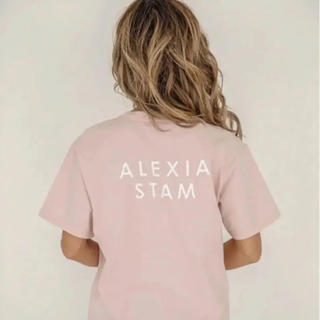 アリシアスタン(ALEXIA STAM)のアリシアスタン  ピンク　ロゴティーシャツ(Tシャツ(半袖/袖なし))