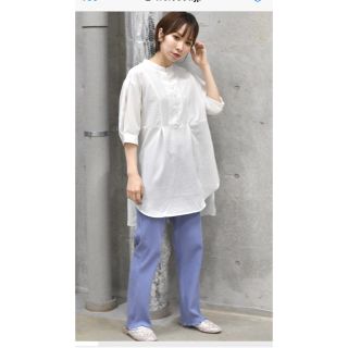 ダブルクローゼット(w closet)の新品★バンドネック後ろリボン半そでプルオーバー(シャツ/ブラウス(半袖/袖なし))