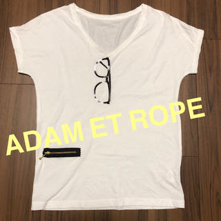アダムエロぺ(Adam et Rope')のあん様専用　アダムエロペ Vネック 半袖カットソー ホワイト Tシャツ(Tシャツ(半袖/袖なし))