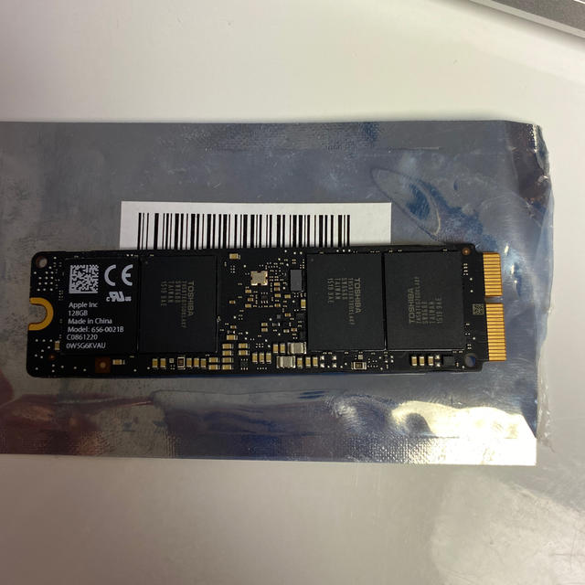 【Apple純正】SSD 128GB    Mac book air2015から