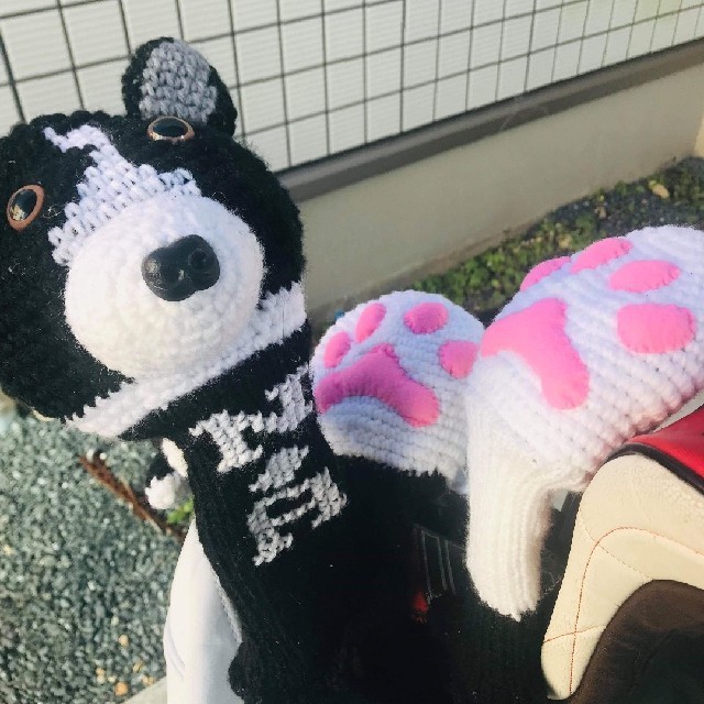 受注販売】愛犬そっくりニットゴルフクラブカバー(愛猫等もOK)