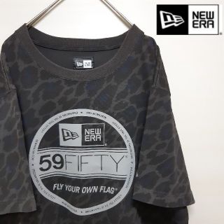 ニューエラー(NEW ERA)のNEW ERA ニューエラ ヒョウ柄 ビックロゴ Tシャツ ビックシルエット L(Tシャツ/カットソー(半袖/袖なし))