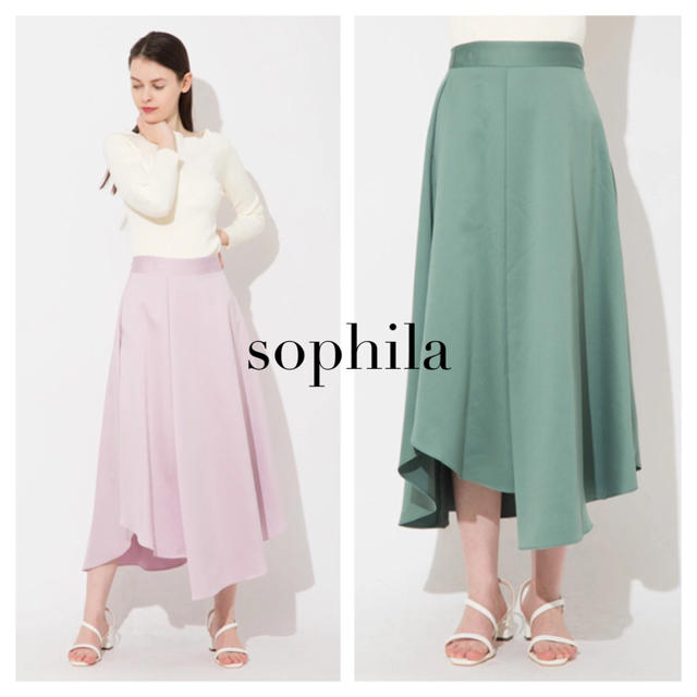 NOLLEY'S(ノーリーズ)のsophila マットサテンフレアスカート レディースのスカート(ロングスカート)の商品写真