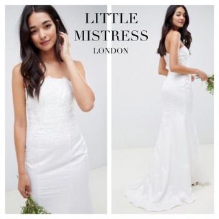 エイソス(asos)のLITTLE MISTRESS ウェディングロングドレス(ロングドレス)