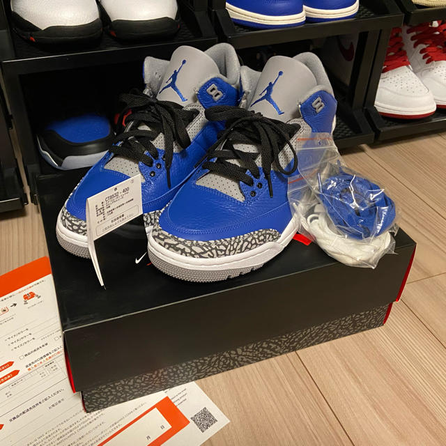 NIKE(ナイキ)のNike Air Jordan 3 Blue Cement 26.5 メンズの靴/シューズ(スニーカー)の商品写真