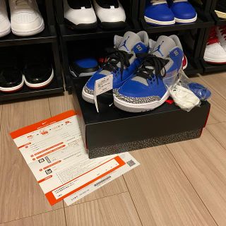 ナイキ(NIKE)のNike Air Jordan 3 Blue Cement 26.5(スニーカー)