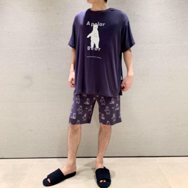 ジェラートピケ HOMME シロクマ Tシャツ Lサイズ